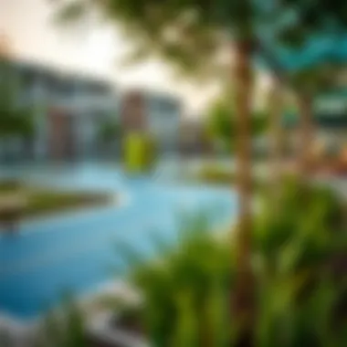 Community Amenities in Iris Village Community amenities in Iris Village including parks and recreational areas