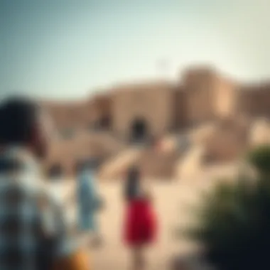 Cultural Landscape Surrounding Jahili Fort Visitors enjoying the cultural landscape surrounding Jahili Fort