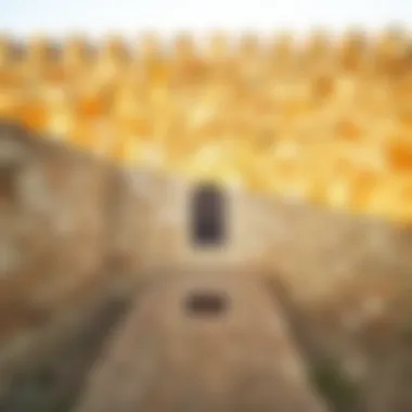 Historical Significance Reflected in the Walls The intricate details of the fort's walls reflecting its historical significance