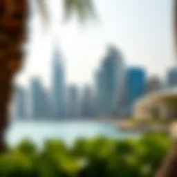 Stunning skyline view of Jumeirah Beach Residence