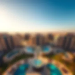 Aerial view of Marcasa Deyaars developments in Dubai