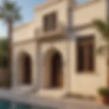 Traditional architectural details of a home in Al Tawar