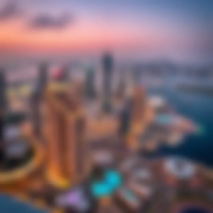 Stunning view of Dubai skyline from Rixos Residence