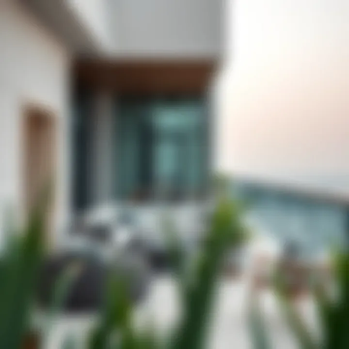 Elegant outdoor spaces in Rixos Residence