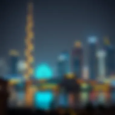 Vibrant Dubai skyline highlighting hotel apartment locations