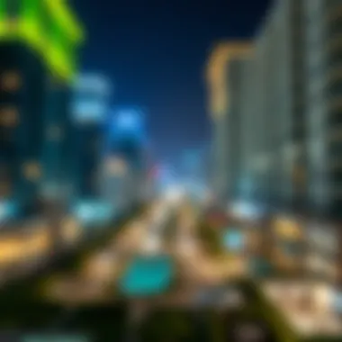 Map of popular neighborhoods for short-term stays in Dubai