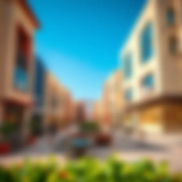 Community Spaces Around Souq Extra DSO Vibrant community spaces around Souq Extra DSO inviting social interactions