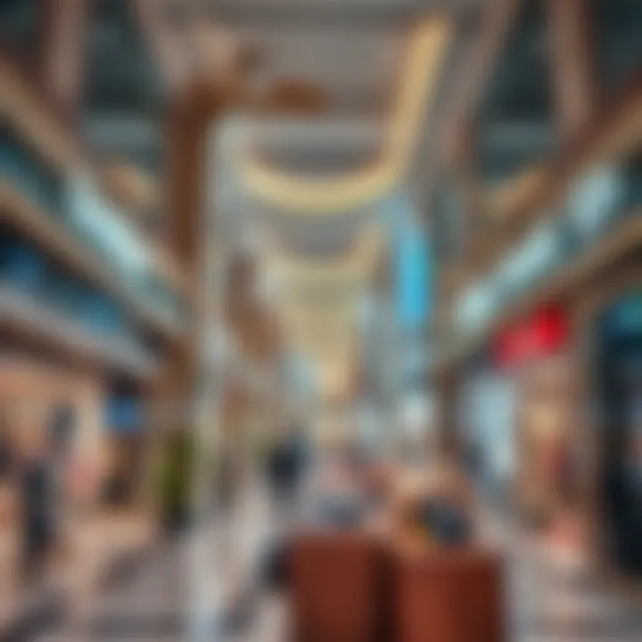 Interior layout of سبينس الخالدية highlighting retail sections