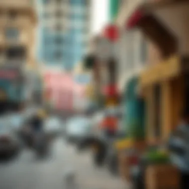 Local Life in Bur Dubai Vibrant local neighborhood scene in Bur Dubai