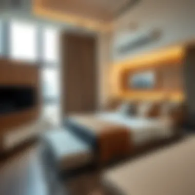 Contemporary Studio Room in Bur Dubai Modern studio room interior design in Bur Dubai