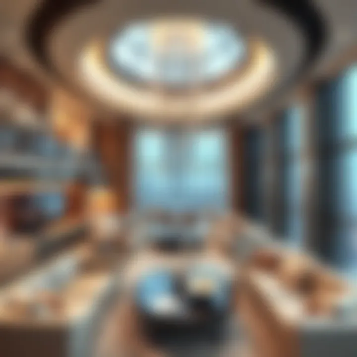 Luxurious interior of Burj Crown showcasing modern living spaces