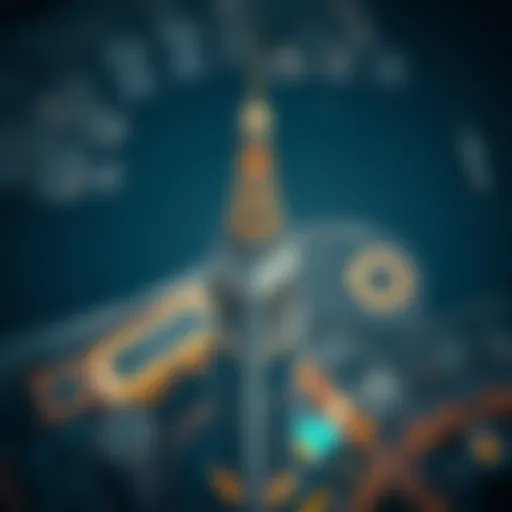 Stunning Aerial Perspective of the DaVinci Tower Aerial view of the DaVinci Tower showcasing its modern architectural design