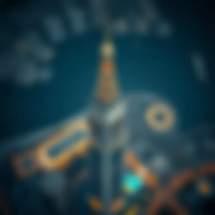 Stunning Aerial Perspective of the DaVinci Tower Aerial view of the DaVinci Tower showcasing its modern architectural design