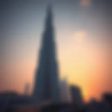 DaVinci Tower at Sunset: A Marvelous Sight Exterior view of DaVinci Tower at sunset, emphasizing its unique structure