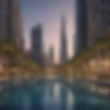 Investment Opportunities in Downtown Dubai Luxurious residential properties in Dubai's downtown, highlighting investment potential