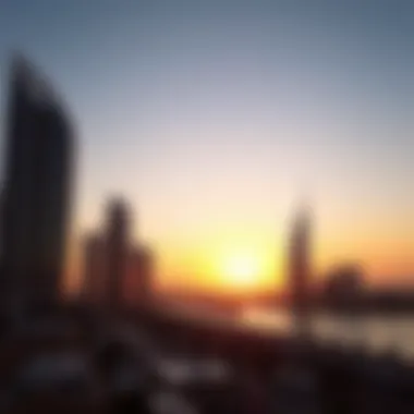 Majestic Sunrise Over Dubai Majestic sunrise over Dubai skyline