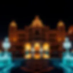 Majestic view of Rak Palace showcasing its architectural brilliance