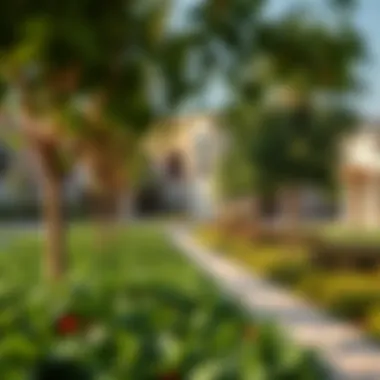 Amenities and Green Spaces in Wasl Village Community amenities and green spaces within Wasl Village enhancing lifestyle