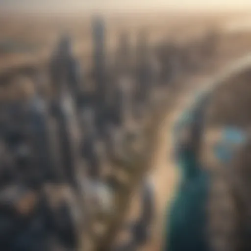 Aerial view of iconic Dubai skyline showcasing luxury real estate developments