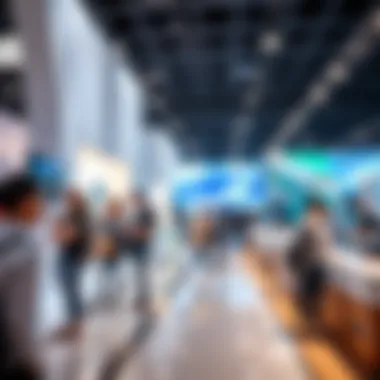 Innovative Exhibits at Expo 2020 Visitors engaging with innovative exhibits at Expo 2020