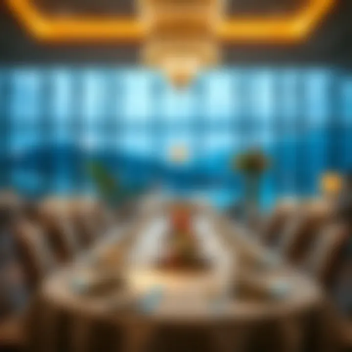 Fine dining experience in the restaurant at فندق مارينا
