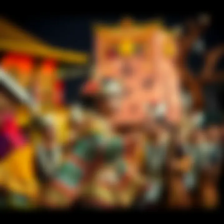 Diverse Cultural Performances A traditional performance representing diverse cultures at the festival