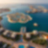 Aerial View of Hayat Island Stunning aerial view of Hayat Island showcasing its unique layout and lush greenery