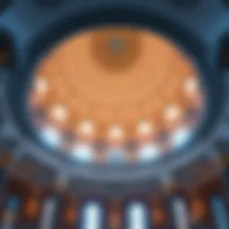 Lush dome interior showcasing intricate designs