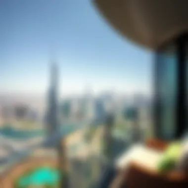 Panoramic view of Dubai skyline from Insignia