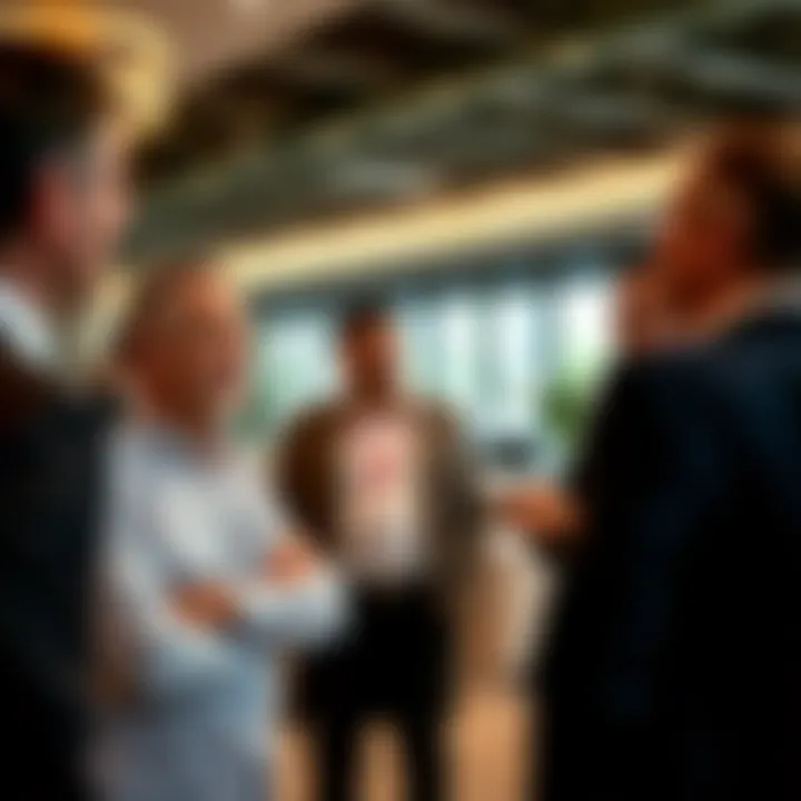 Investors Discussing Opportunities Investors discussing real estate opportunities