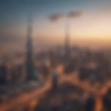 Dubai skyline showcasing financial institutions