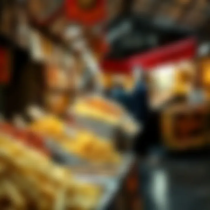 A Feast for the Senses: Culinary Delights Culinary delights displayed at a stall in Karama Souk