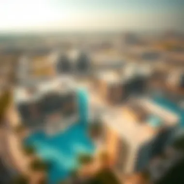 Aerial View of Khail Heights Aerial view showcasing Khail Heights and its modern architecture