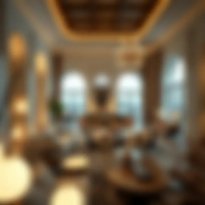 Elegant Interiors of Lama'a at Madinat Jumeirah Luxurious interior of Lama'a showcasing modern design elements