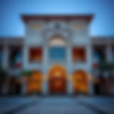 Architectural Beauty of Lama'a Stunning architectural facade of Lama'a in Dubai