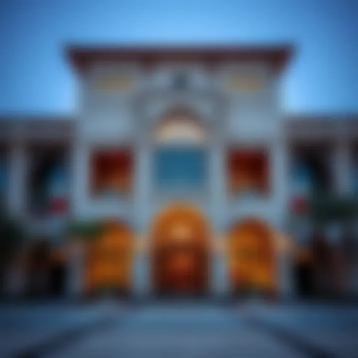 Architectural Beauty of Lama'a Stunning architectural facade of Lama'a in Dubai