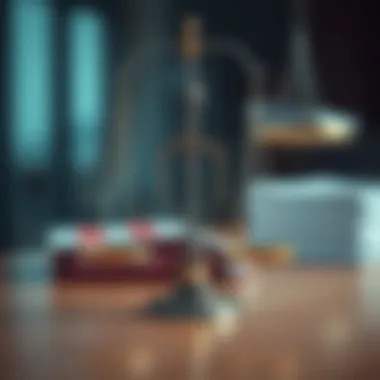 A legal scale symbolizing the implications of visa cancellation on residency and employment