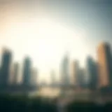 Luxurious Dubai skyline featuring iconic buildings