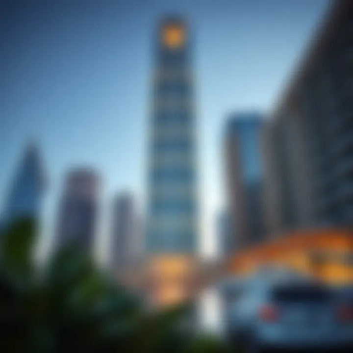 Architectural Elegance of Marina 23 Stunning view of Marina 23's architectural facade