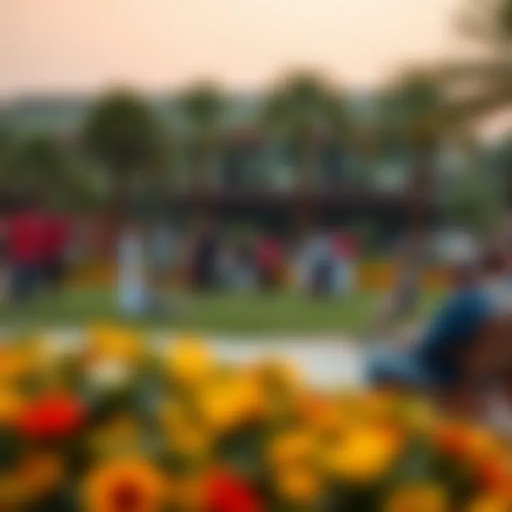 Community Engagement at Meraas Central Park People engaging in community activities at Meraas Central Park