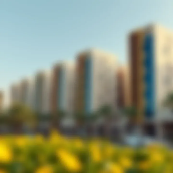 Residential Development in Motor City Dubai Modern residential development in Motor City Dubai