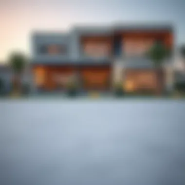 Architectural Elegance in Nad El Sheba Gardens Modern villa in Nad El Sheba Gardens highlighting architectural design
