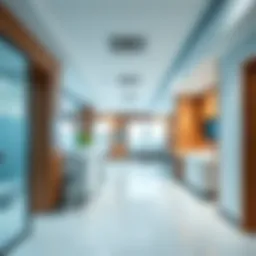 Contemporary clinic interior showcasing healthcare facilities