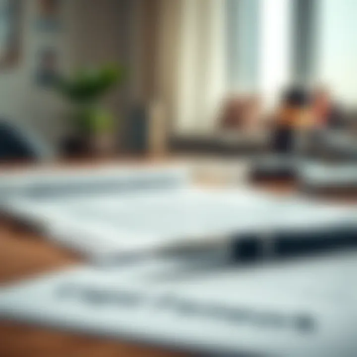 Legal documents and pen on a desk