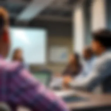 Training Programs for Aspiring Real Estate Agents Real estate professionals engaged in training and education session
