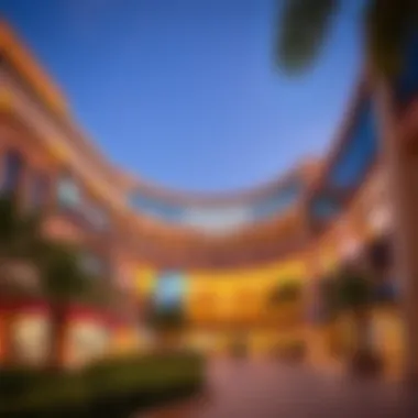 Architectural Marvel of Oasis Mall Exterior view of Oasis Mall showcasing its modern architecture
