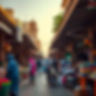 Cultural Richness and Tourism Opportunities Vibrant marketplace representing tourism and local culture