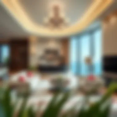 Elegant Interior of Palm Tower Residences Luxurious living space interior of Palm Tower Residences