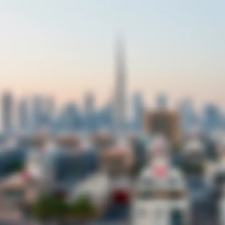 Dubai Skyline Featuring Rental Opportunities Dubai skyline with rental properties