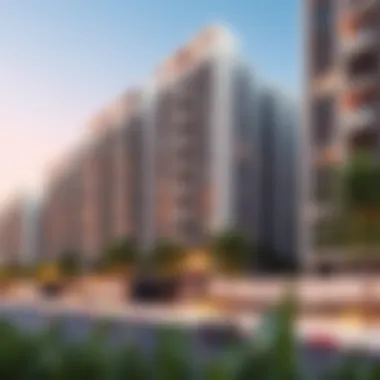 Contemporary Apartment Complex in Al Barsha Modern apartment building in Al Barsha